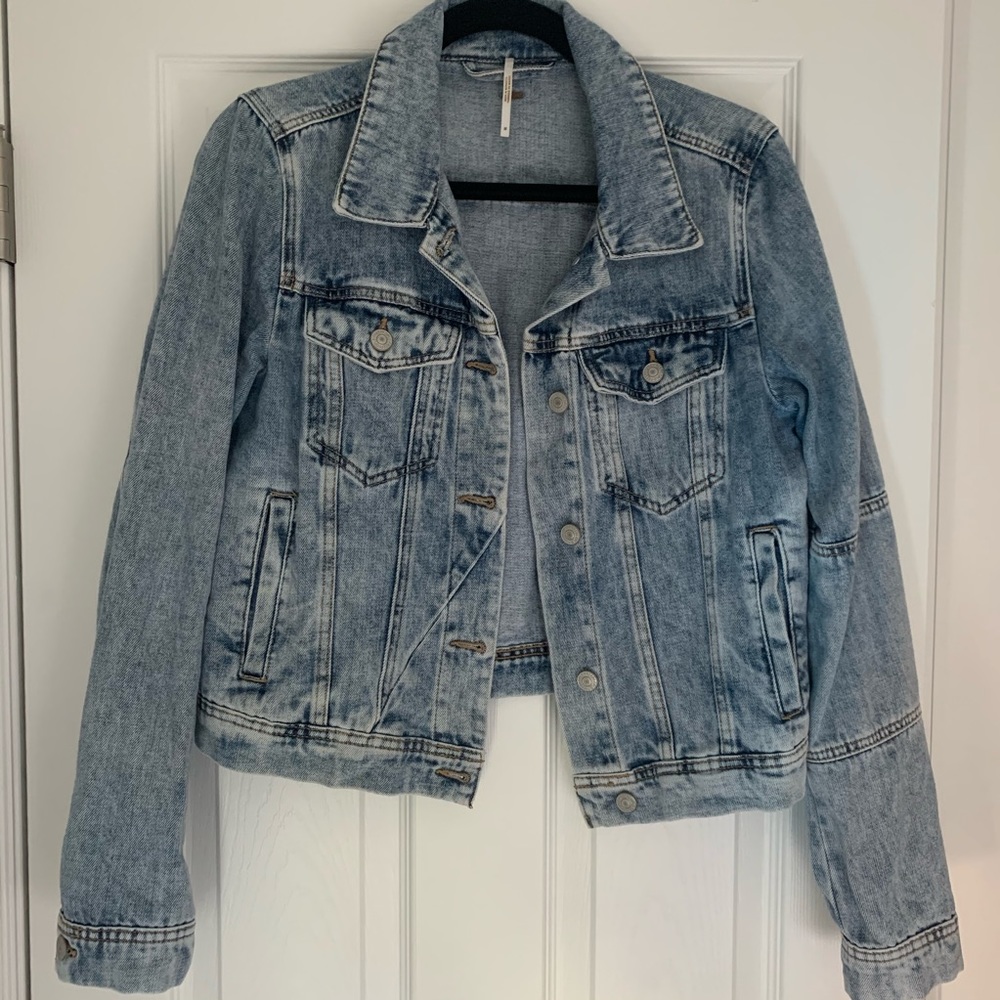 Free People Rumors Denim Jacket Size M